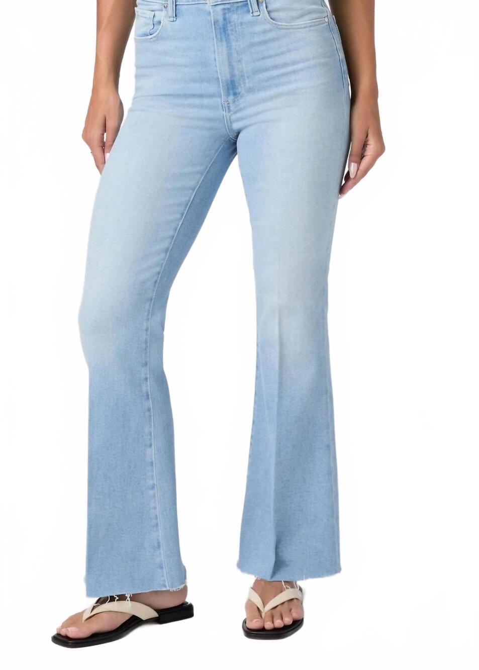 NEW PAIGE women's marlow skimmer jeans in blue